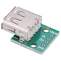 USB Breakout Board- 10 Unids USB Tipo A Hembra Socket Breakout USB Adaptador DIP Adaptador de Pitch de 2.54mm Conector